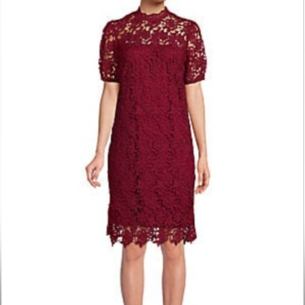 Nanette Lepore dress floral lace high neck design lined NWT new w tags Evening